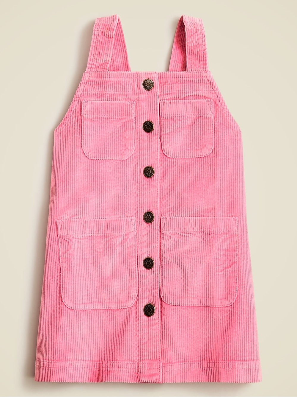 Crewcuts Girls' button-front dress in wide-wale corduroy